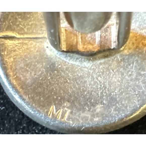 Artist Signed ML Sterling Lone Star Cufflinks Country Western Rodeo Cowboy EUC - Picture 7 of 9